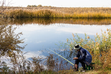 Fishing on the lake