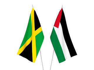 Palestine and Jamaica flags