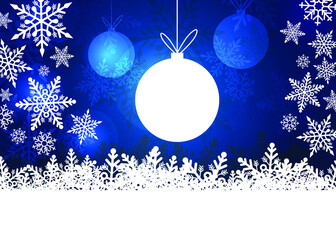 Christmas background design of snowflake