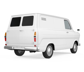 Naklejka premium Old Van Isolated