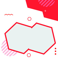 Social media post background, banner promotion template for ads