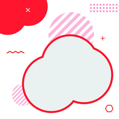 Social media post background, banner promotion template for ads