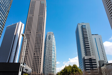 Fototapeta premium 新宿のオフィスビル群