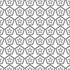 Seamless geometric star patterns, patterns for cover printing, fabrics, apparel and decoration. Vector