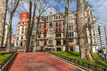 Paisaje urbano del centro de Bilbao