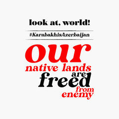 Our Native lands typographic design for nice printing