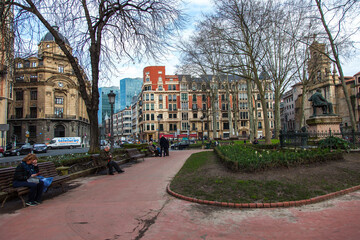 Paisaje urbano del centro de Bilbao
