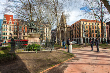 Paisaje urbano del centro de Bilbao