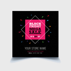 Black Friday Sale Social Media Banner Template Design