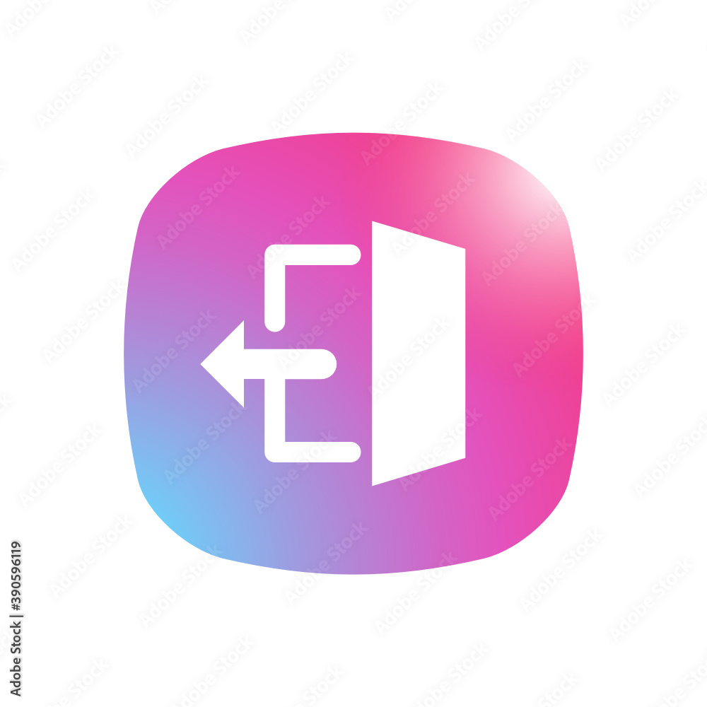 Sticker Logout - Mobile App Icon