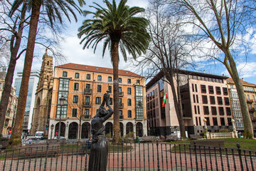 Paisaje urbano del centro de Bilbao