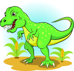 Predatory dinosaur  for children