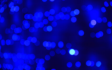 Blue light patterns over house.