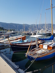 boats in the harbor