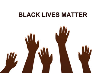 Black lives matter concept. vector