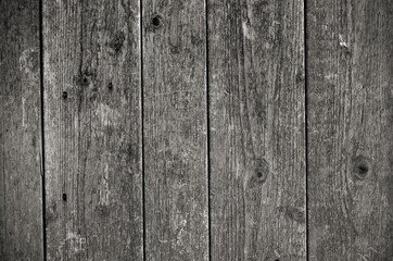 Black wood vintage background texture . May be used for design as background. Copy space. Black and white Vintage wooden style texture.