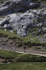 Hiking in the mountains