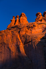 Courthouse Towers Area, Arches National Park, Grand County, Utah, Usa, America