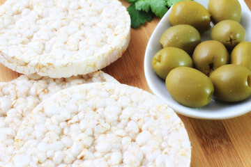 Olives and other healthy vegetables.