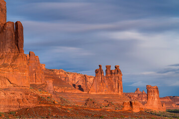 The Three Gossips, Arches National Park, Grand County, Utah, Usa, America