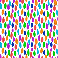 multicolored pattern of balls or flower buds