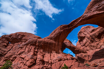 Double Arch, Arches National Park, Grand County, Utah, Usa, America