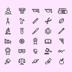  set of 30 educational icons