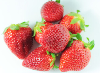 Intensiver red and healthy strawberries.