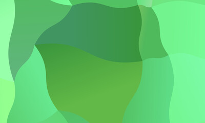 Positive Green and light green polygonal background, digitally created