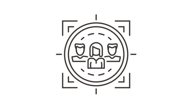 Customer retention icon animation. Motion set of best icons and then each objects is shown separately