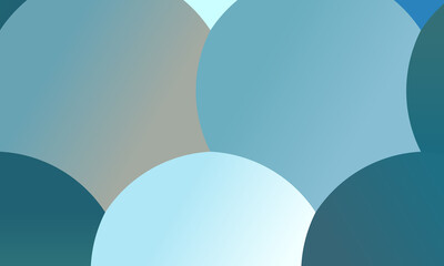 Modern aqua circles background, digitally created