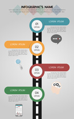 Timeline infographic template for business presentation
