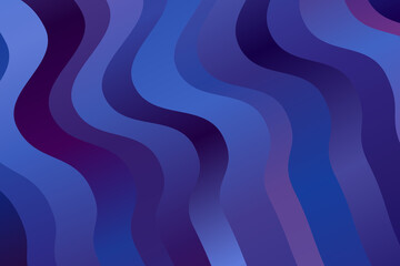 Powerful Blue and magenta waves abstract vector background.