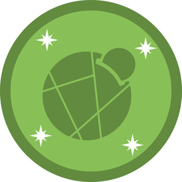 
Social currency Reddcoin (RDD) cryptocurrency solid icon
