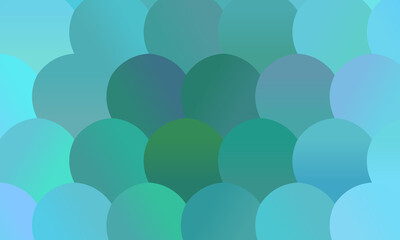 Lovely LIght blue and green circles background, digitally created