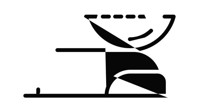 Eyeball icon animation. Motion set of best icons and then each objects is shown separately