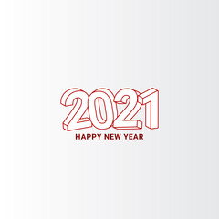 Happy 2021 new year Vector Design For Banner Print and Greeting Background