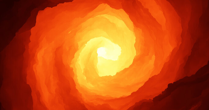 Colorful Abstract Fire Flame Shape. 3D Illustration Render. High Quality CG Render.