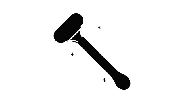 Shaver icon animation. Motion set of best icons and then each objects is shown separately