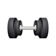 dumbbell for fitness sport equiment detailed design icon