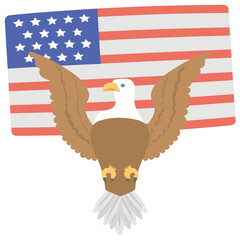 
A badge with american flag showing american citizens’ recalling the loyalty for their country on loyalty day  
