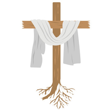 
Resurrection of jesus on cross is pictorial formation of easter triduum
