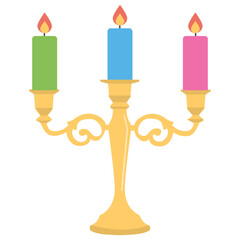 
Menorah candlestick is denoting chanukah event celebration of judaism 
