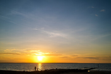 Sunset over Darwin Harbour in the Northern Territory of Australia.