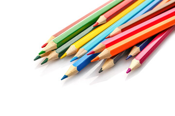Various multi colored pencils