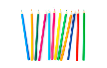 Various multi colored pencils