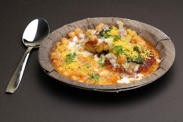 Ragda pattice -Aloo tikki or Potato Cutlet or Patties is a popular Indian street food made with boiled potatoes, spices and herbs served with tamrind chutney and peas curry.