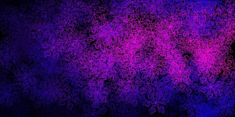 Dark purple vector pattern with wry lines.