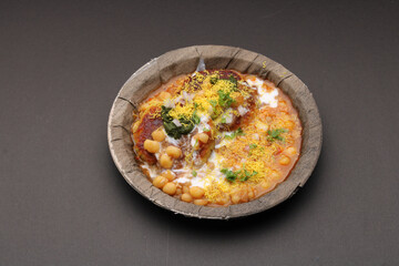 Ragda pattice -Aloo tikki or Potato Cutlet or Patties is a popular Indian street food made with boiled potatoes, spices and herbs served with tamrind chutney and peas curry.