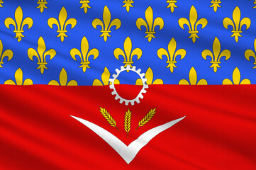 Flag of Seine-Saint-Denis, France